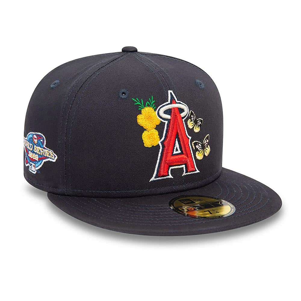 LA ANGELS MLB ICON NAVY 59FIFTY CAP