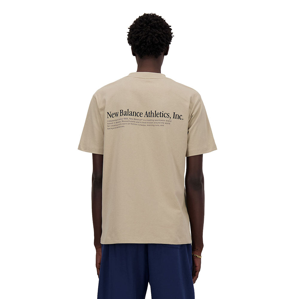 NB ATHLETICS FLOCKED RELAXED TEE