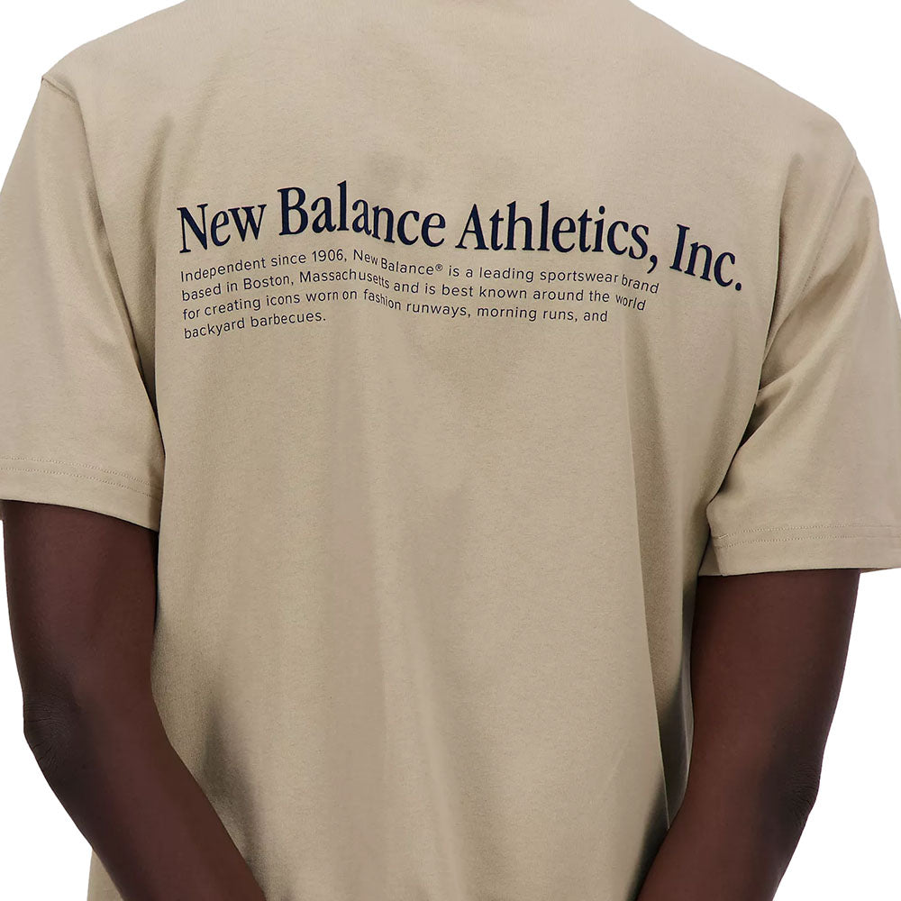 NB ATHLETICS FLOCKED RELAXED TEE