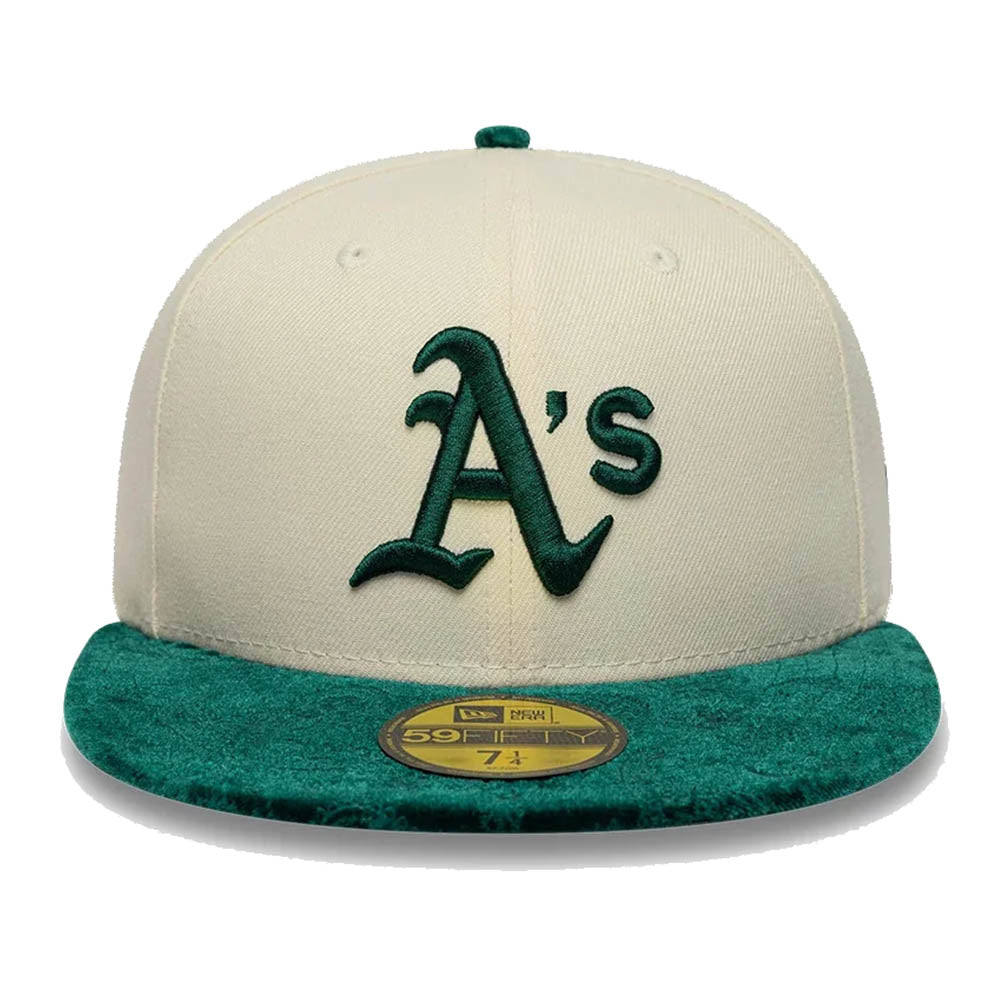 ATHLETICS MLB PAISLEY VISOR CREAM 59FIFTY CAP