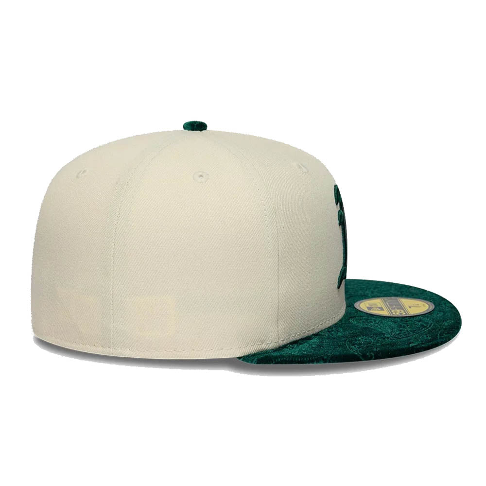 ATHLETICS MLB PAISLEY VISOR CREAM 59FIFTY CAP