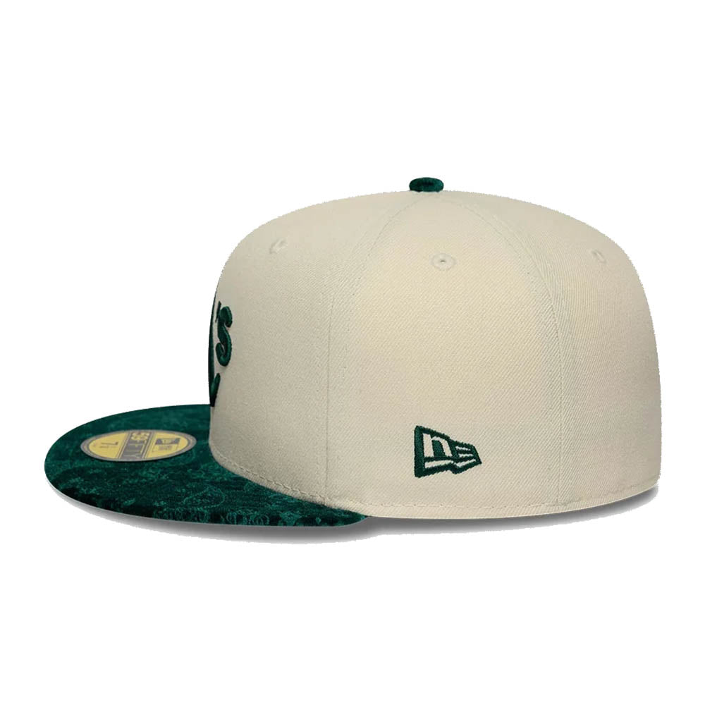 ATHLETICS MLB PAISLEY VISOR CREAM 59FIFTY CAP