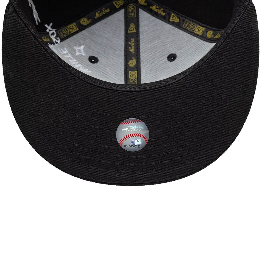 CHICAGO WHITE SOX MLB SCRIBBLE BLACK 59FIFTY CAP