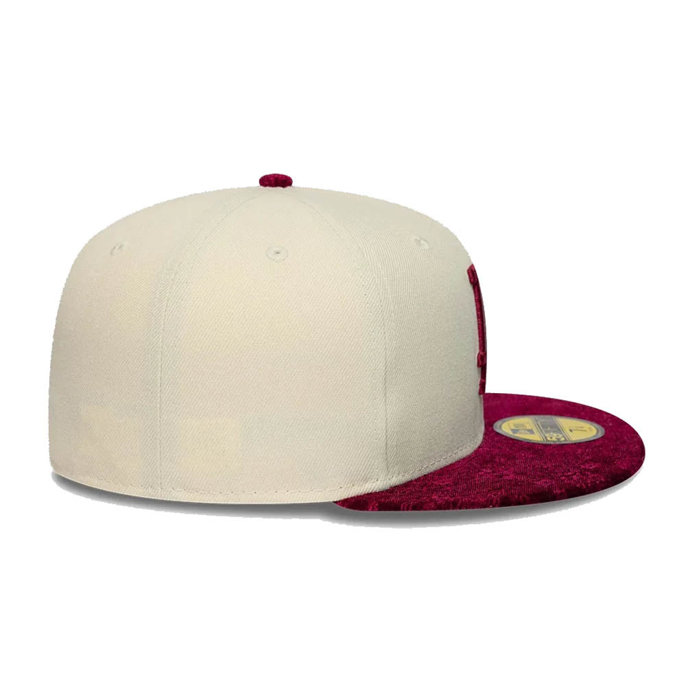 LA DODGERS MLB PAISLEY VISOR CREAM 59FIFTY CAP