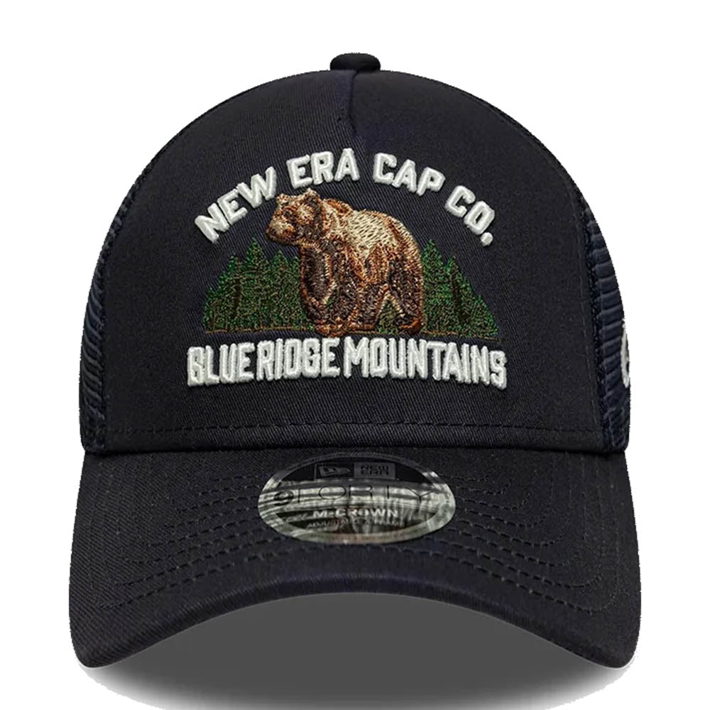 NEW ERA GRAPHIC NAVY 9FORTY M-CROWN A-FRAME TRUCKER CAP