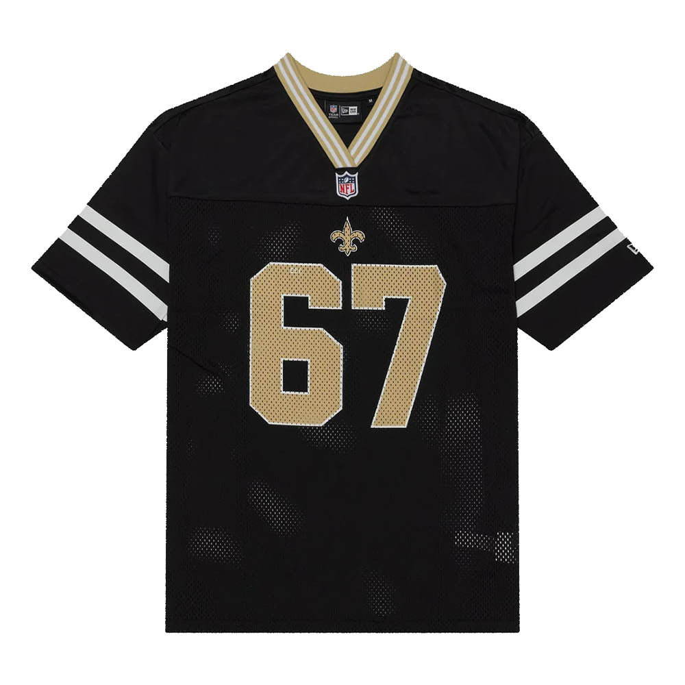 NEW ORLEANS SAINTS NFL MESH BLACK MESH JERSEY