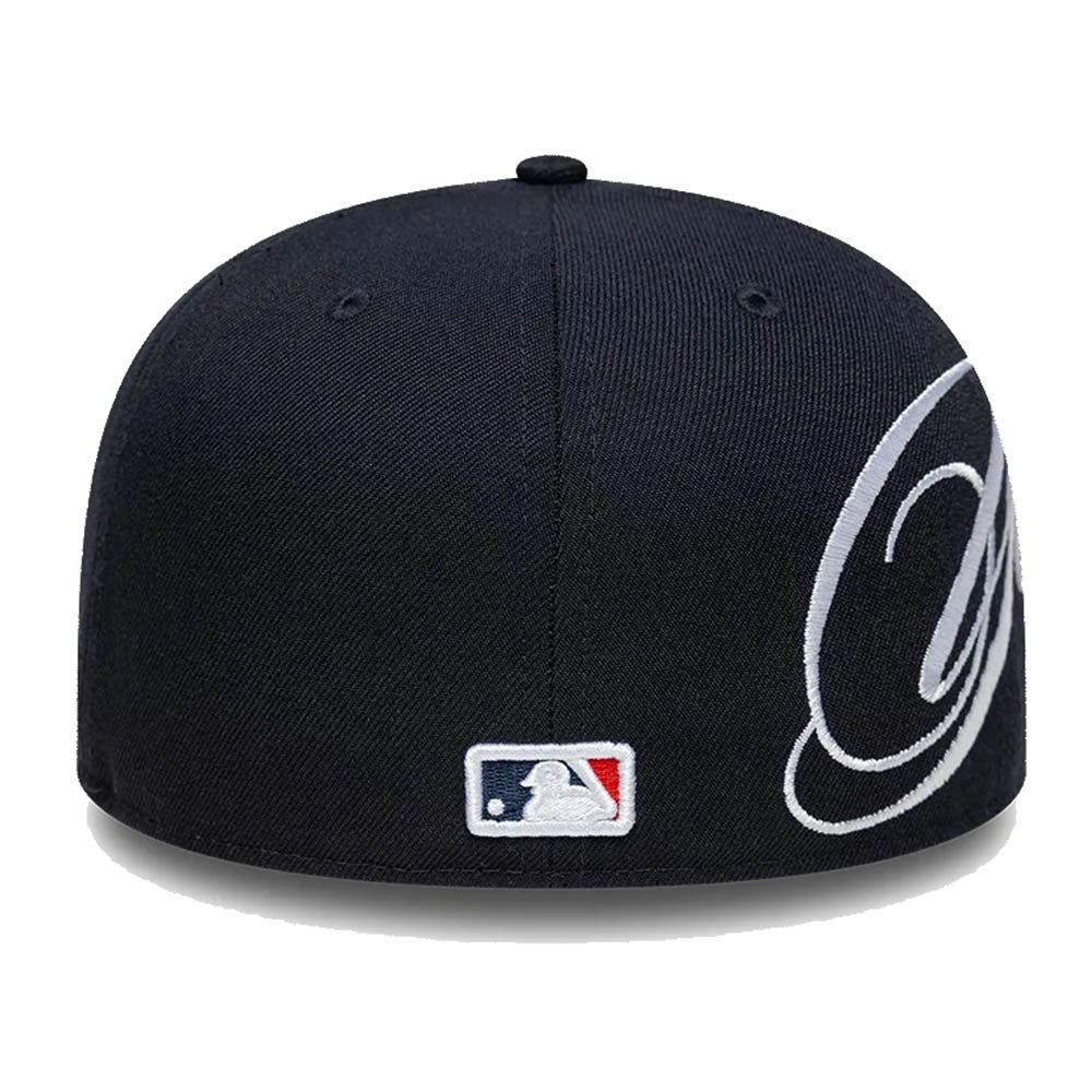 NEW YORK YANKEES MLB SIDE SCRIPT NAVY LOW PROFILE 59FIFTY CAP