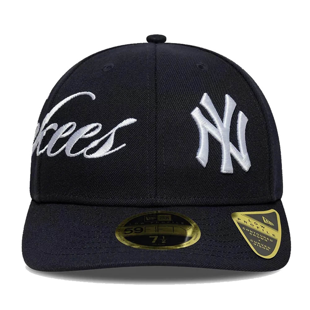 NEW YORK YANKEES MLB SIDE SCRIPT NAVY LOW PROFILE 59FIFTY CAP