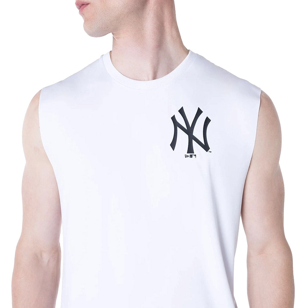 NEW YORK YANKEES MLB WHITE SLEEVELESS VEST