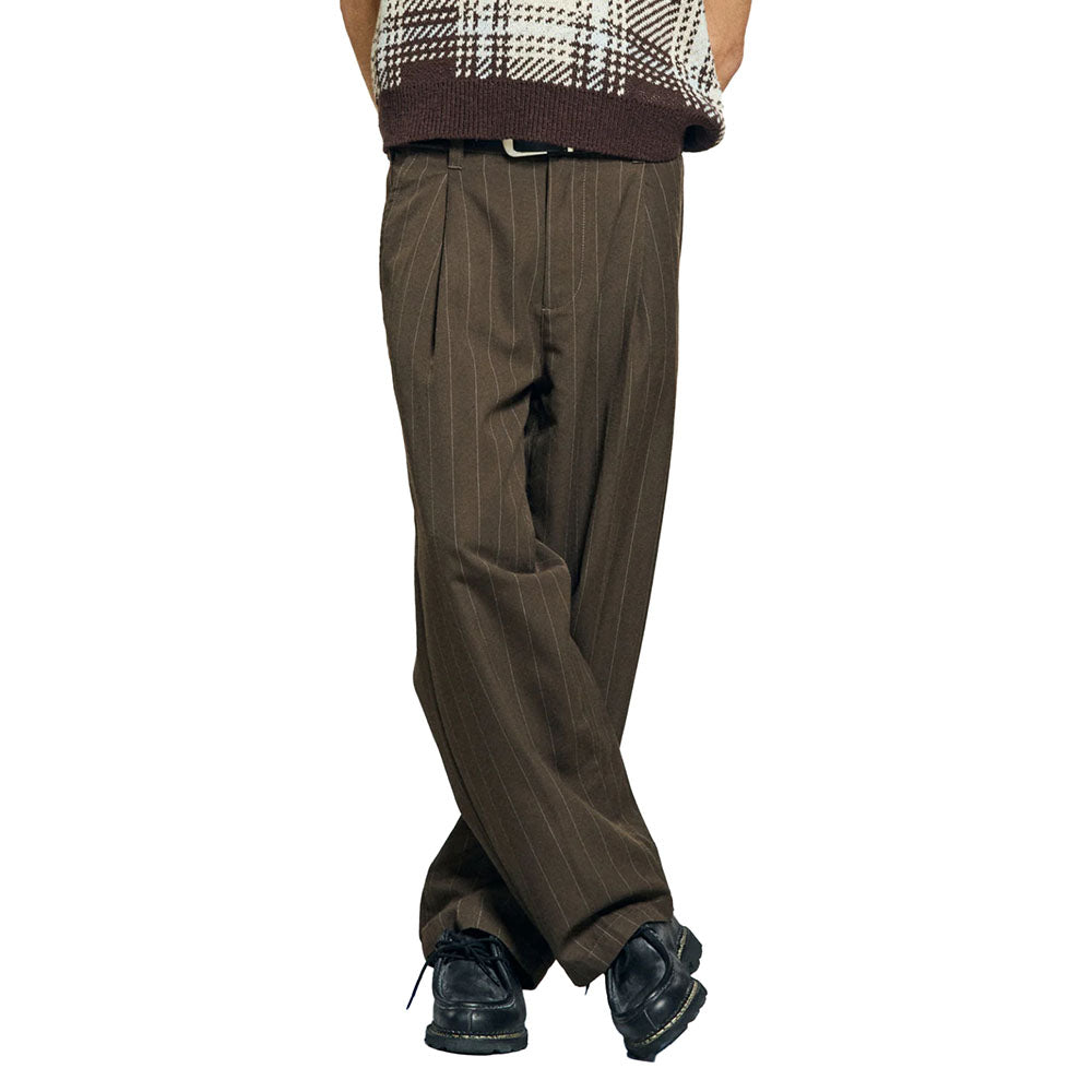 DEAN STRIPE PLEATED PANT