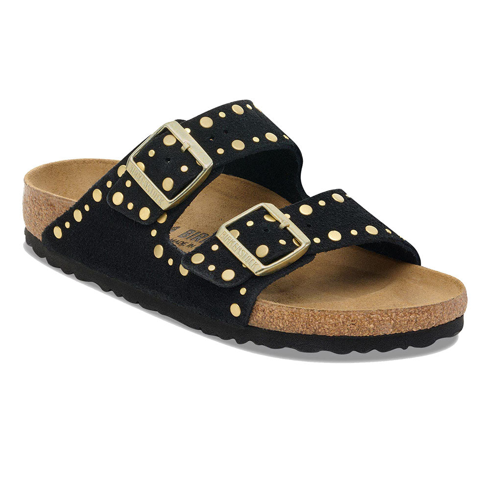 ARIZONA RIVET BLACK SUEDE LEATHER