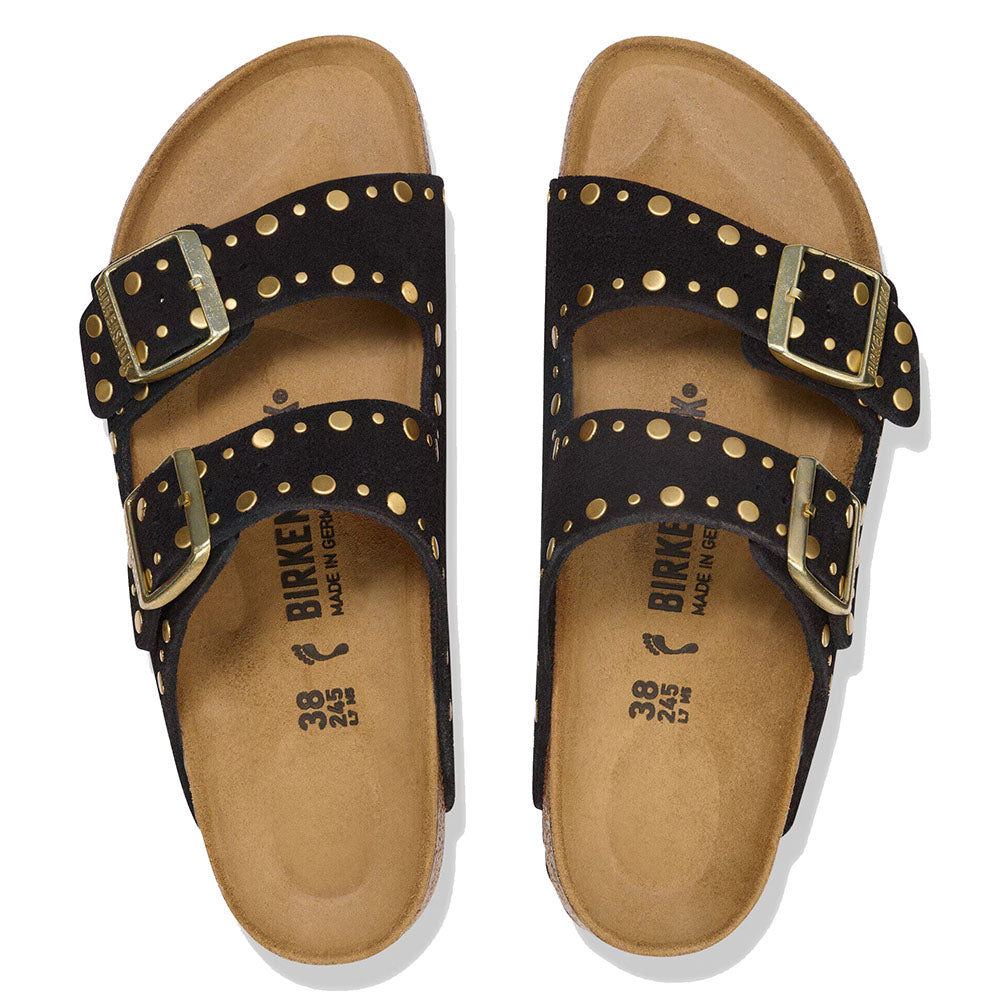 ARIZONA RIVET BLACK SUEDE LEATHER