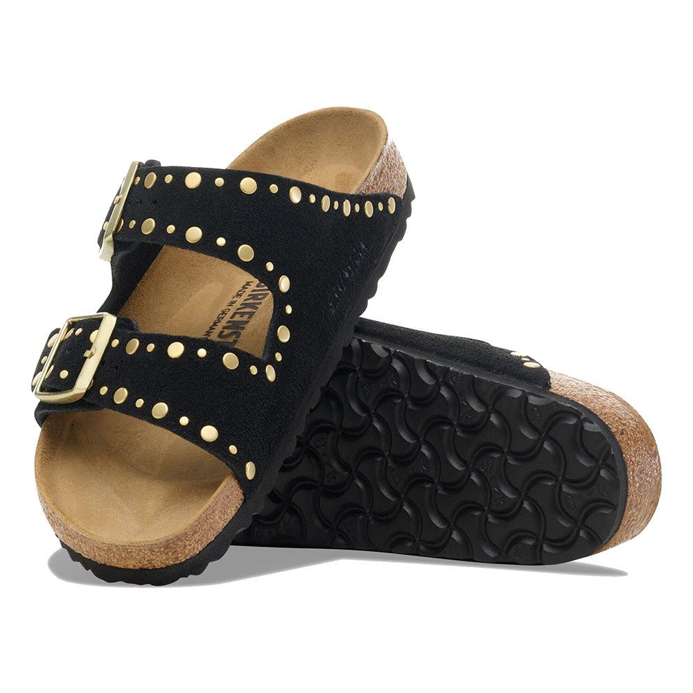 ARIZONA RIVET BLACK SUEDE LEATHER