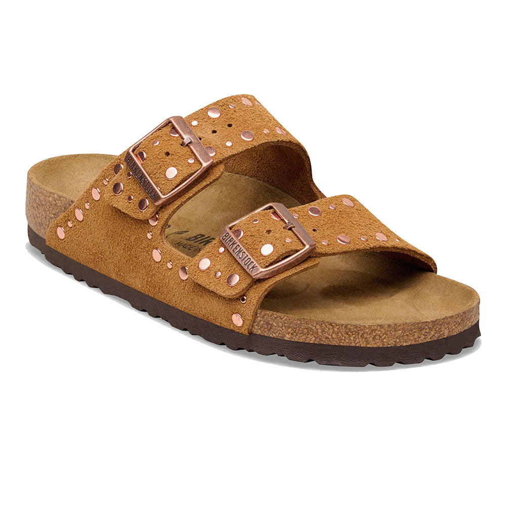 ARIZONA RIVET MINK SUEDE LEATHER
