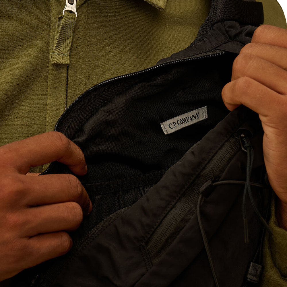 NYLON B CROSSBODY RUCKSACK BLACK